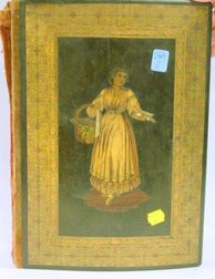 Italian Marquetry and Micromosaic Wooden Folio Cover. 